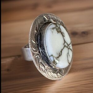 White Buffalo Mexico 925 Engraved Ring